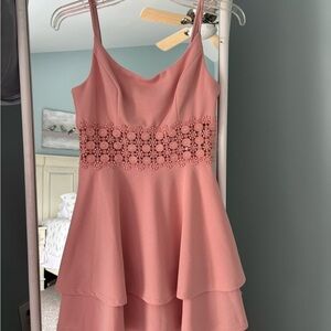 Darling Pink Sleeveless Dress